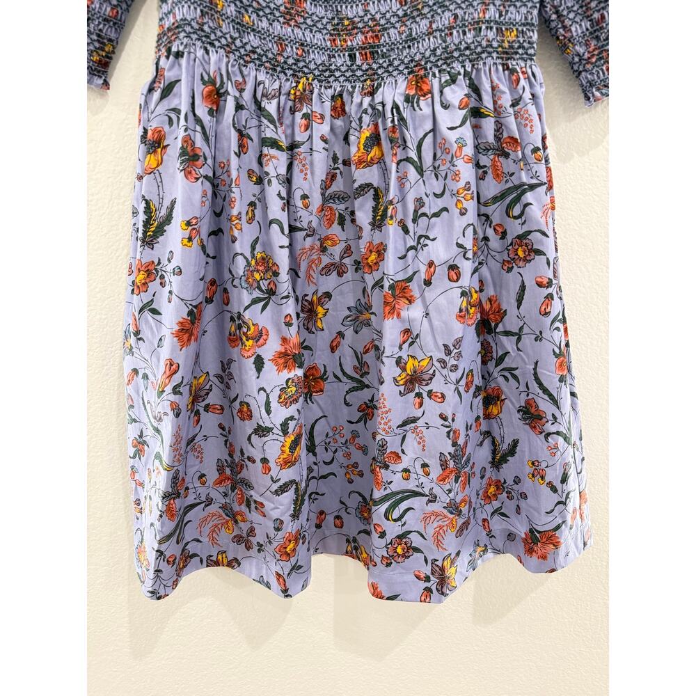 Hill House The Lila Mini Nap Dress Thistle Fleur Chintz Purple Floral Medium - Picture 11 of 16